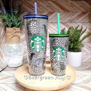 🖤Rare💚 Starbucks Glow In The Dark Tumblers 2020 Halloween Venti & Grande Set